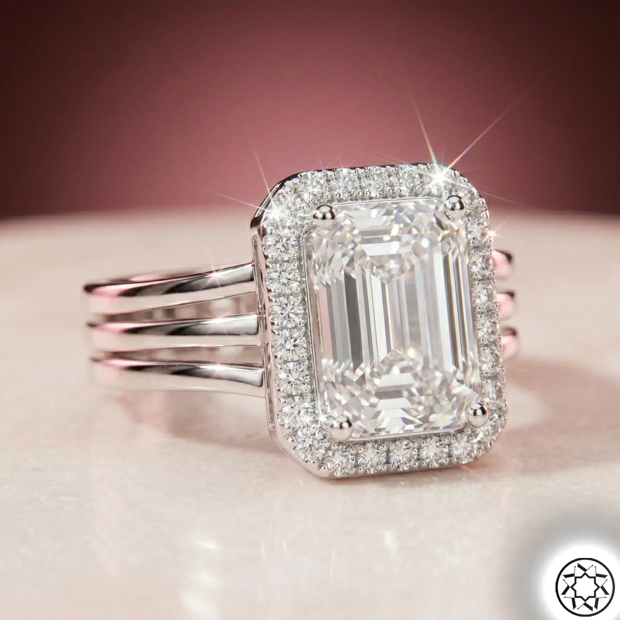 Baguette Women's Silver Ring