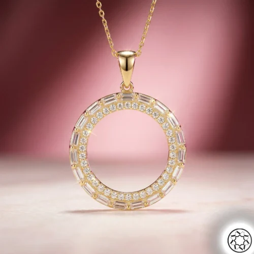 Gemini_Generated_Image_zfgr2szfgr2szfgr Çeyrek Altın Çerçeveli Kadın Gümüş Kolye