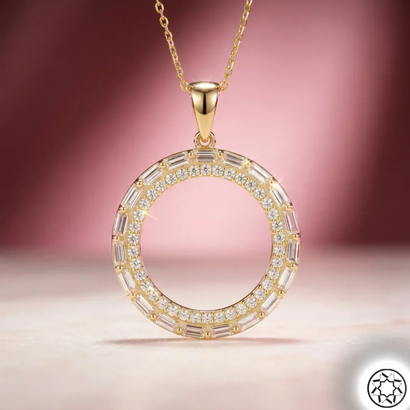 Gemini_Generated_Image_zfgr2szfgr2szfgr Çeyrek Altın Çerçeveli Kadın Gümüş Kolye