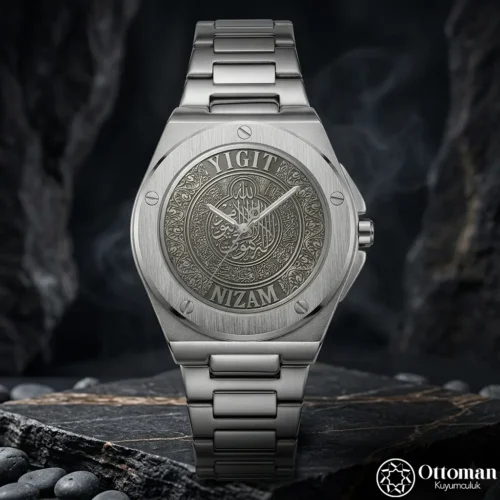 1 Koruma Dualı Gümüş Kadranlı Kol Saati