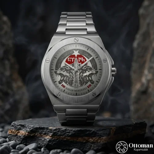 İntikam Gümüş Kadranlı Erkek Kol Saati