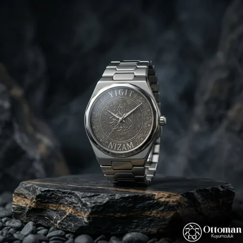 Koruma Dualı Gümüş Kadranlı Erkek Kol Saati