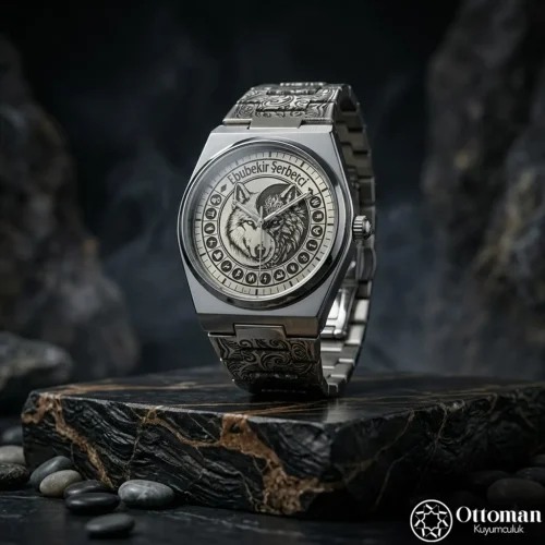 İsimli Bozkurt Gümüş Kadranlı Kol Saati