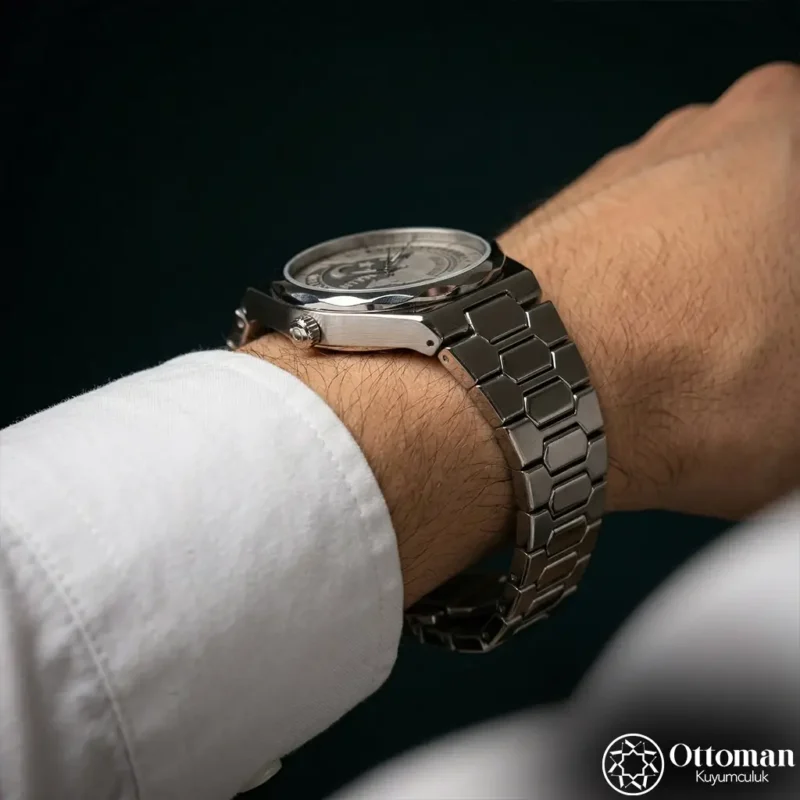 5 Bozkurt Gümüş Kadranlı Erkek Kol Saati