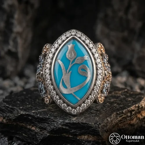 Elif Vav Mikro Taşlı Kadın Yüzük