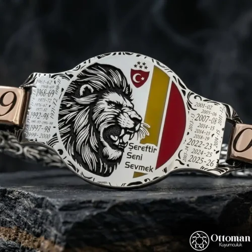 Şampiyon Aslan Gümüş Bileklik