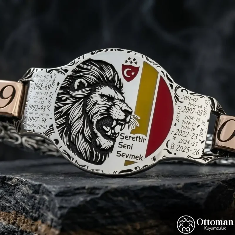Şampiyon Aslan Gümüş Bileklik