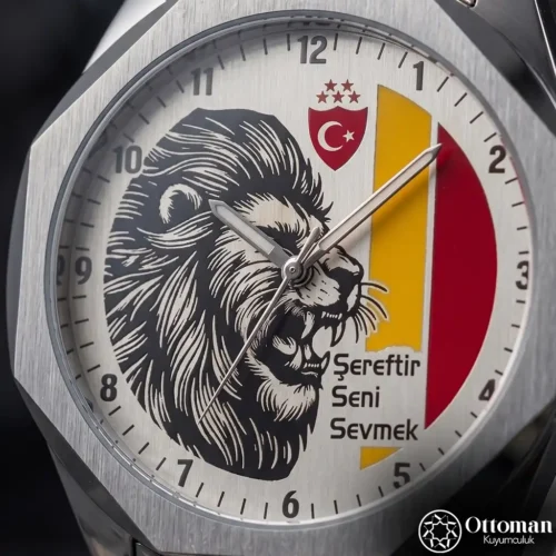 3 Efsane Aslan Gümüş Kadranlı Kol Saati
