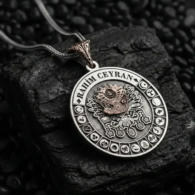 Osmanlı Sancağı İsimli Gümüş Kolye