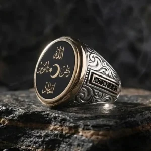 ''Allah-Vatan-Namus-İttihad'' Yazılı Gümüş Yüzük