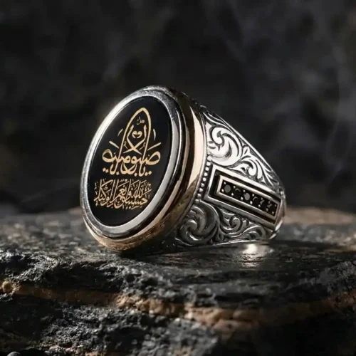 ''Hasbünallah ve Nimel Vekil'' Yazılı Gümüş Yüzük