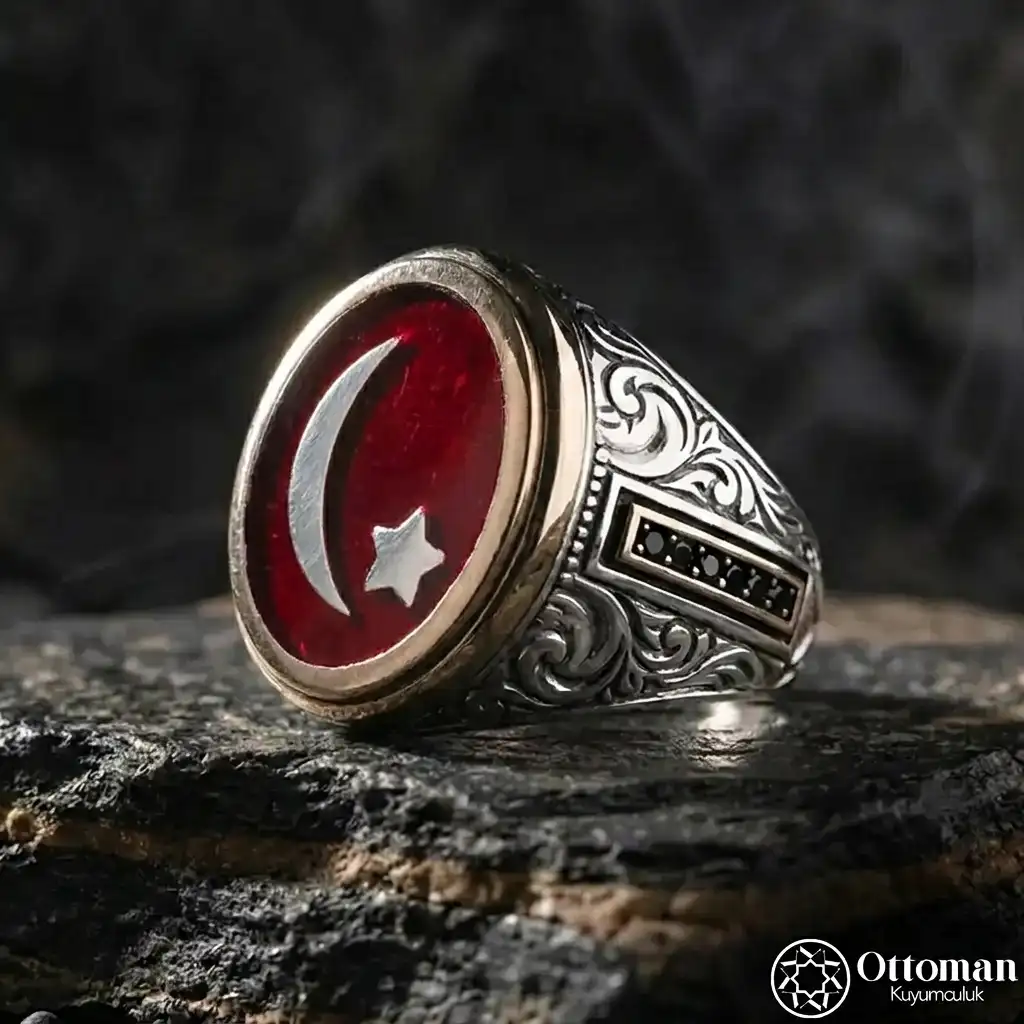 Hilali & Star Silver Ring