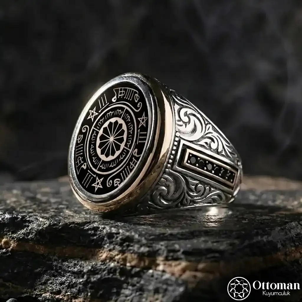 Rufai Rose Silver Men's Ring