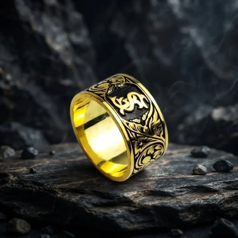 gumuslayns6 (3) Harfli Gold Kaplama Gümüş Kadın Alyans