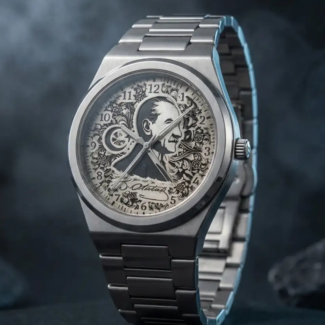 Atatürk İmzalı Steel Wristwatch