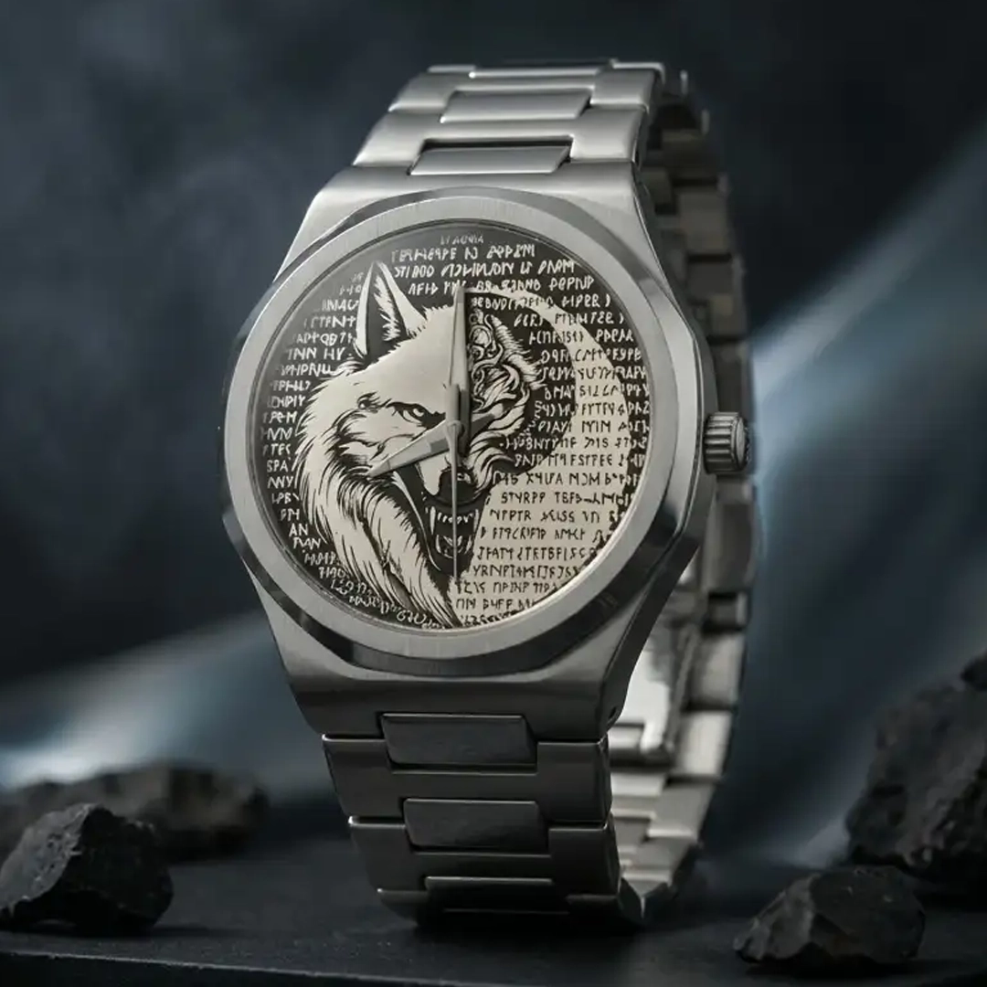 İstiklal Grey Wolf Steel Wristwatch