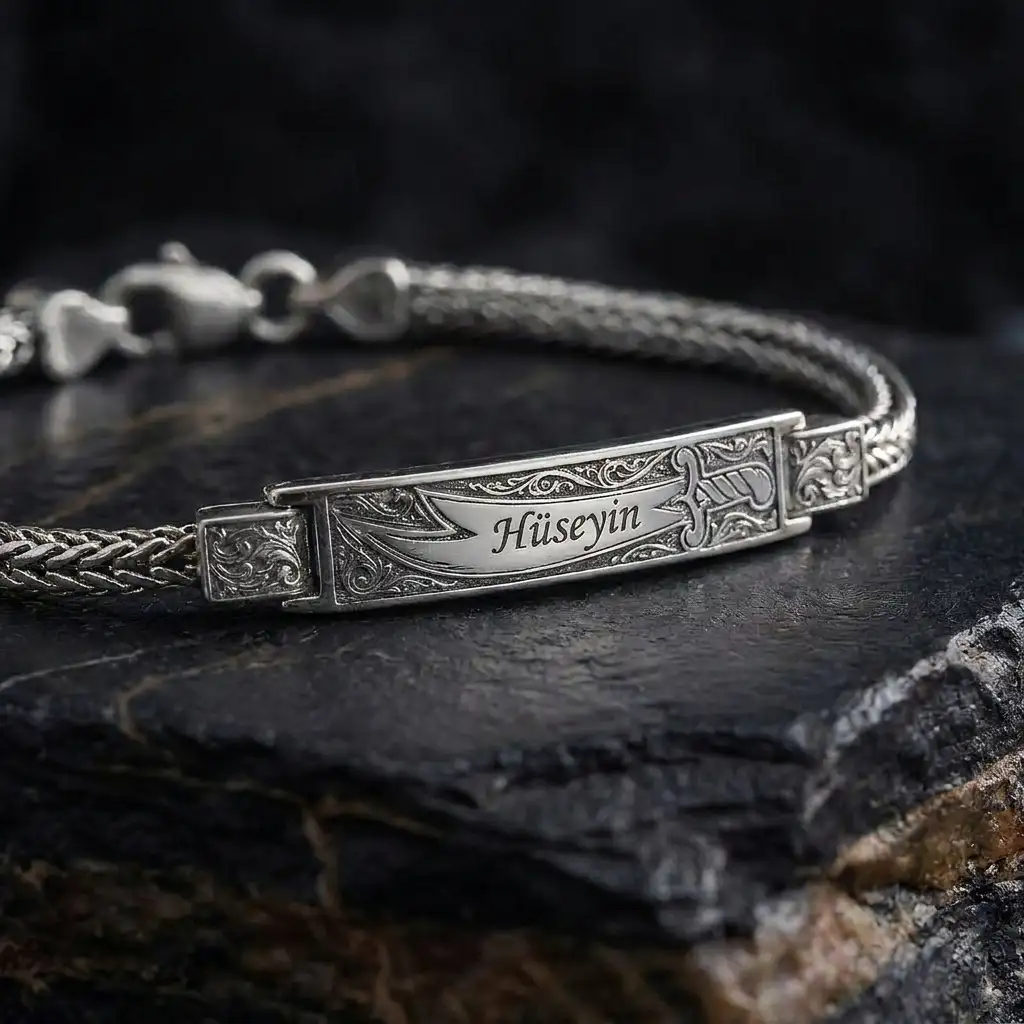 Personalized Zülfikar Silver Bracelet