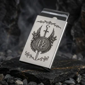 Bozkurt Kılıçlı ve Harfli Metal Kartlık
