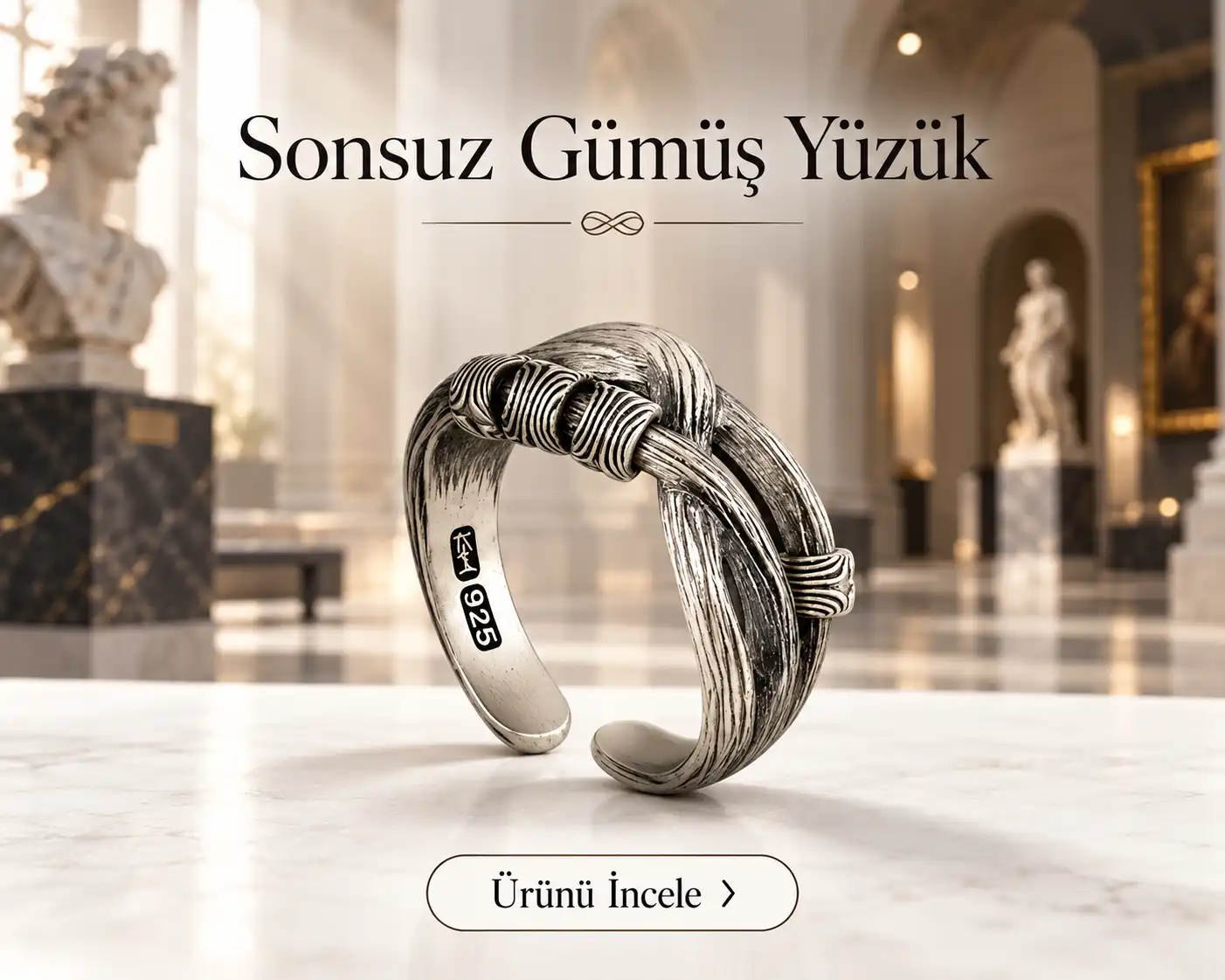 Sonsuz Gümüş Yüzük